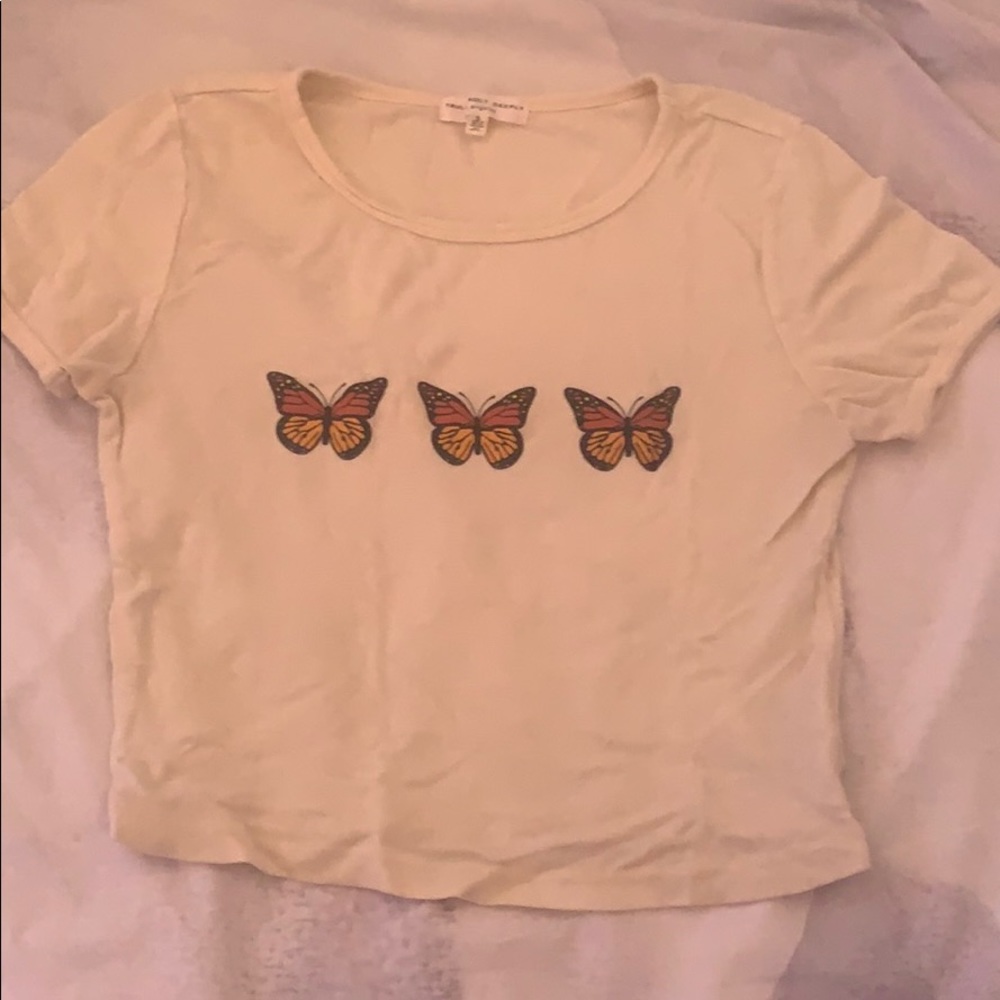 Urban outfitters Butterfly crop top